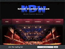 Tablet Screenshot of kevinbloodywilson.com